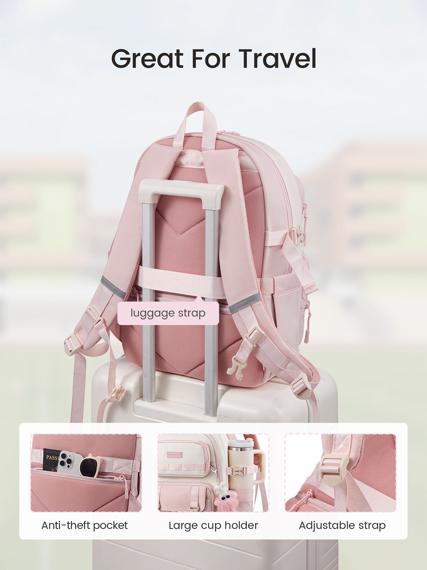 School Backpack 15.6" 17.3",5552
