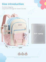 School Backpack 15.6" 17.3"，5667