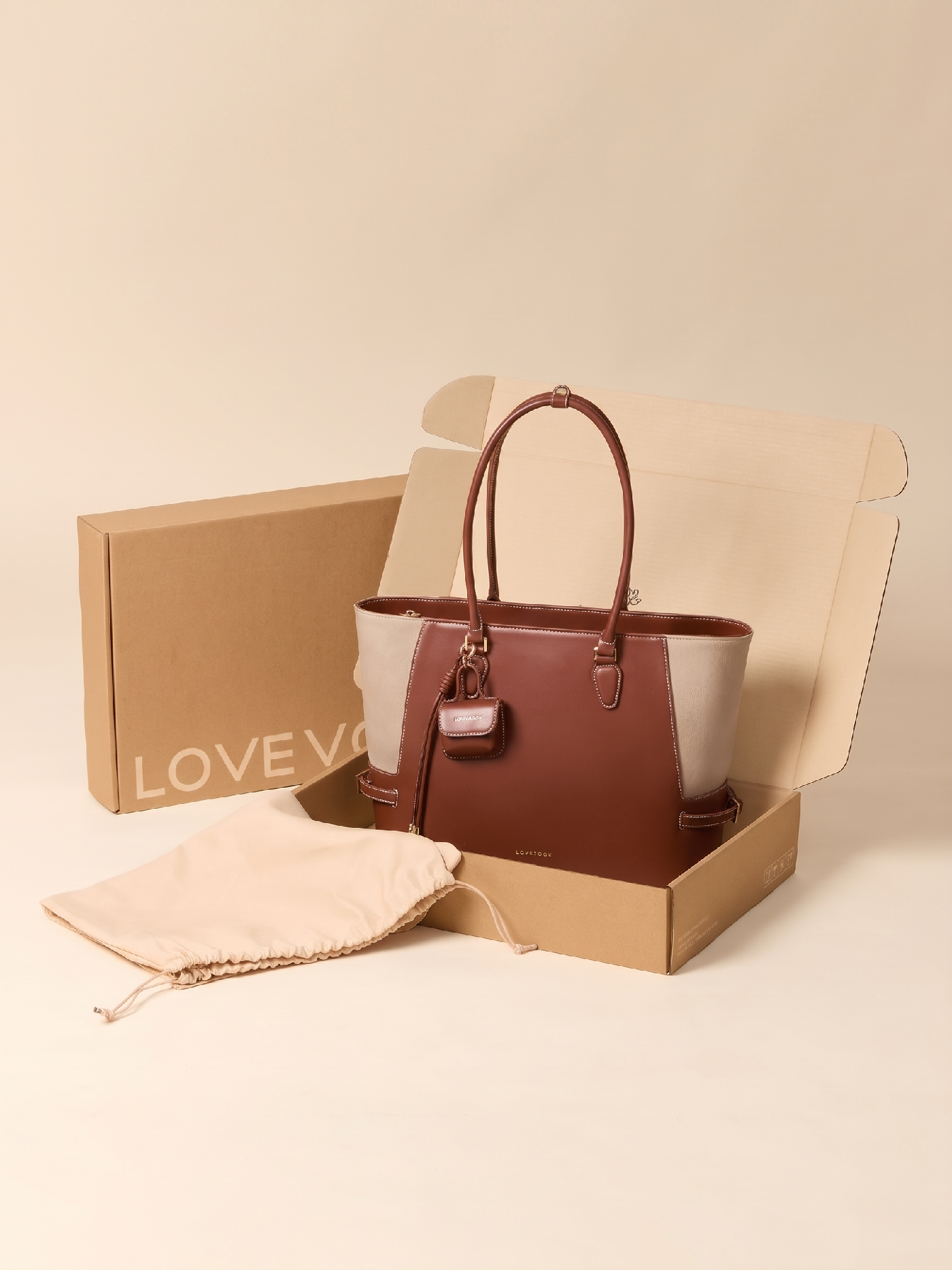 The Anchor Collection Tote Bag, C0003, Cognac