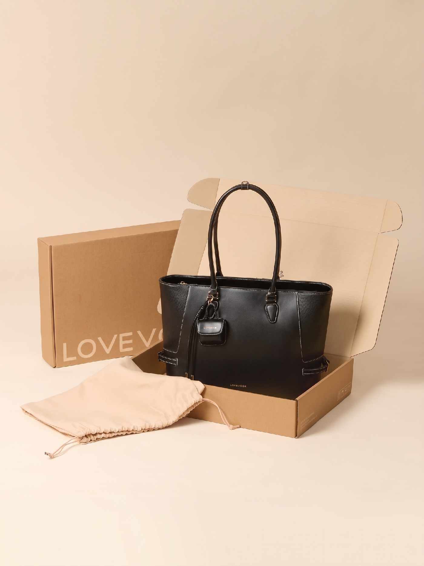 The Anchor Collection Tote Bag, C0003, Cognac