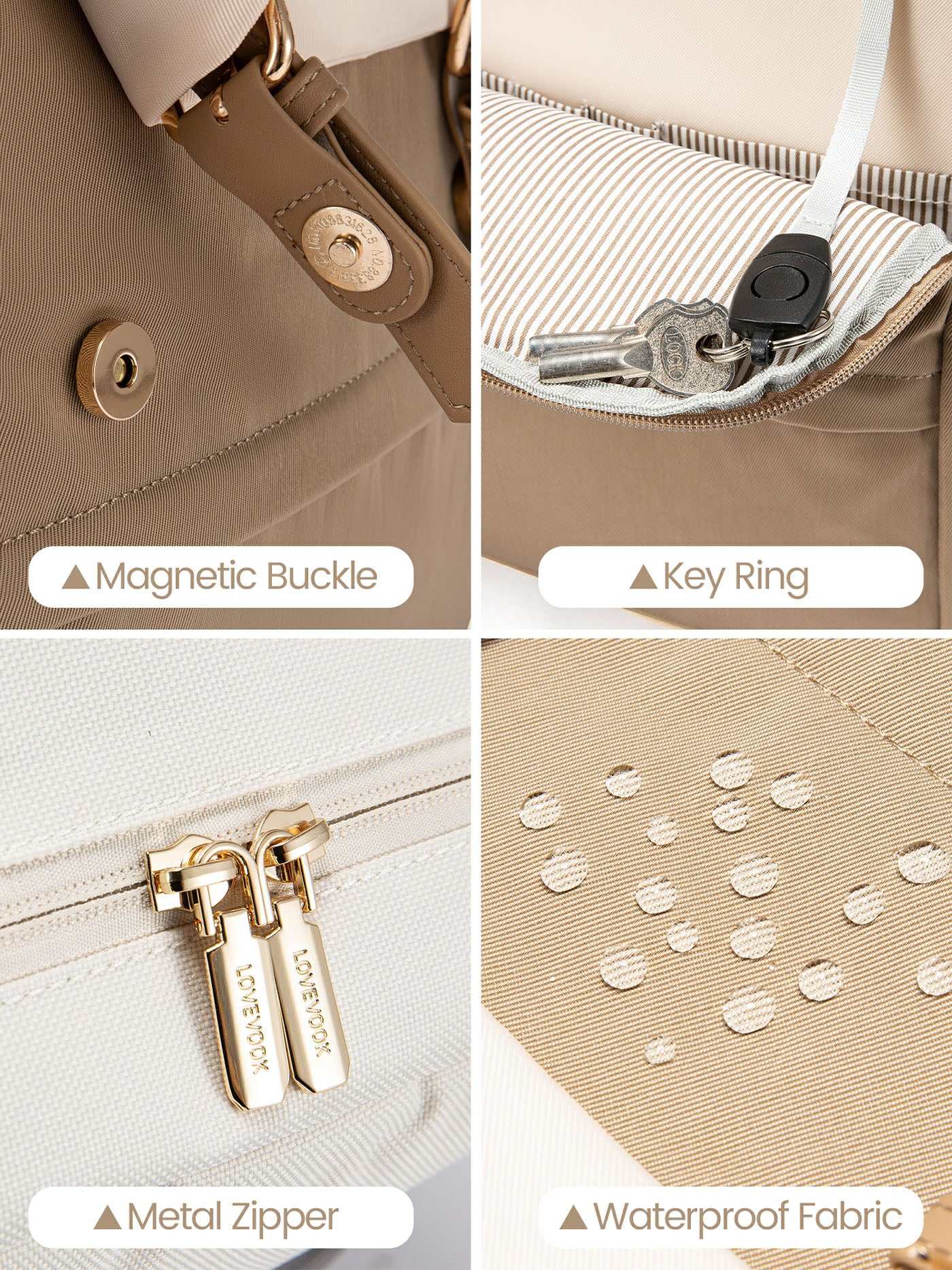 LOVEVOOK Sac a Dos Femme, 15,6 Pouces Imperméable Sac à Dos pour LOVEVOOK Sac a Dos Femme, 15,6 Pouces Imperméable Sac à Dos pour