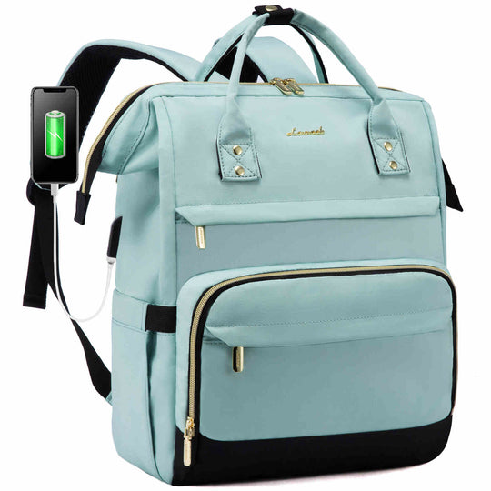 LOVEVOOK Laptop Backpack Women, School Bag, Contrasting Colors Design, Fit 15.6/17 Inch