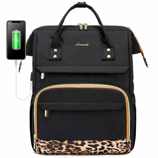 LOVEVOOK Laptop Backpack Women, School Bag, Contrasting Colors Design, Fit 15.6/17 Inch