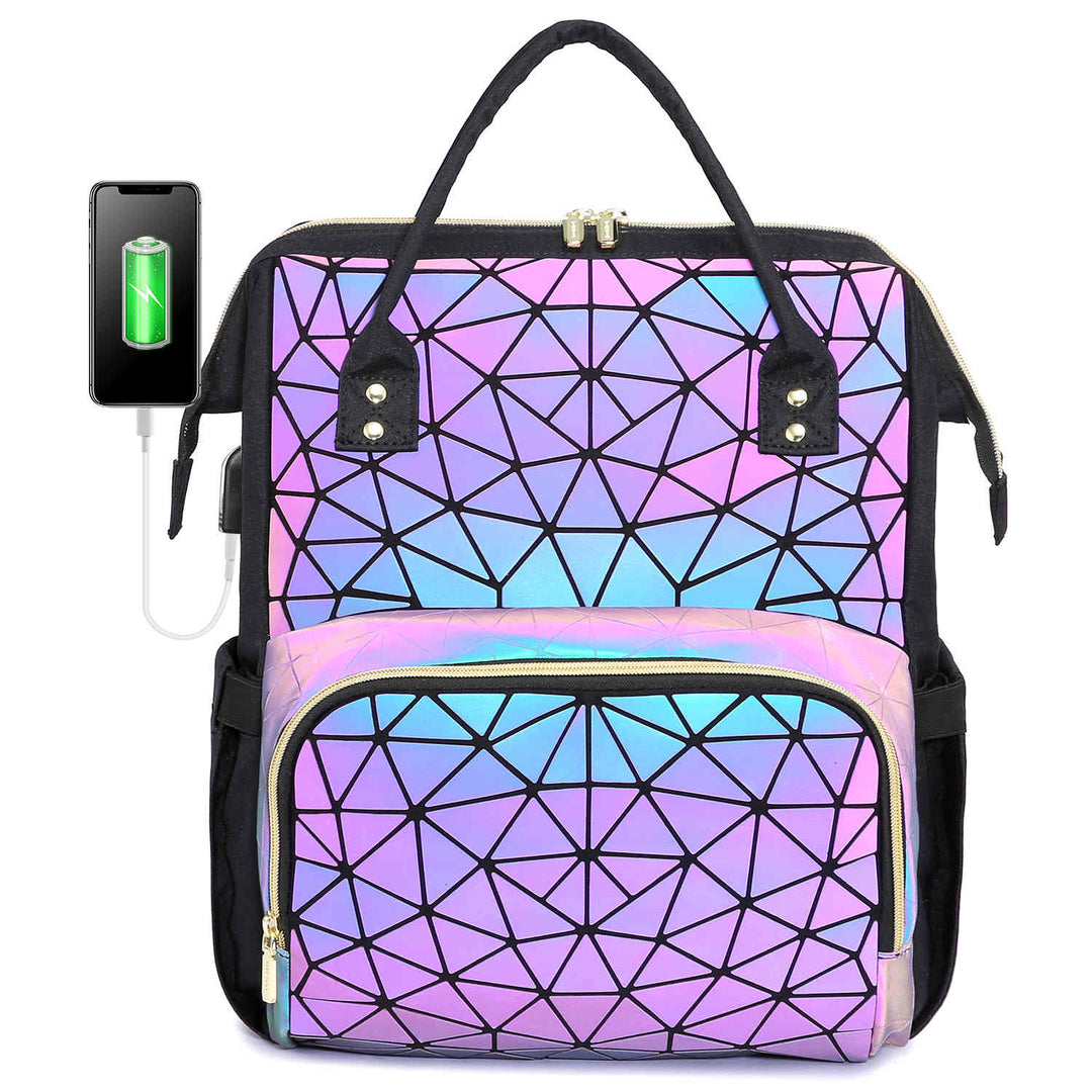 Laptop Backpack Geometric Luminous