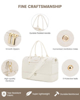 LOVEVOOK Travel Duffle Bag for Women, Weekender Overnight Bag with Shoe Compartment, Carry on Bag with Toiletry Bag, Gym Duffel Bag with Wet Pocket, Hospital Bags for Labor and Delivery 3 Pcs Set