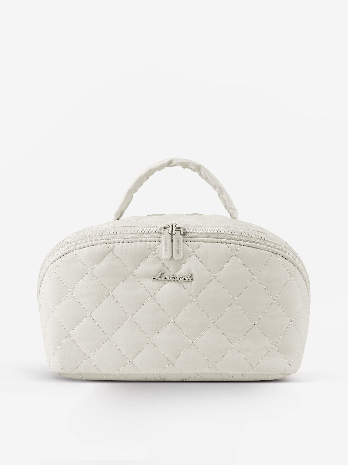 beauty box travel makeup bag LOVEVOOK 2Pcs Small and Large Waterproof with 5 Compartments, White / Medium StyleColour--JX1256 have for every beauty baggallini Coastal Flip Lock Color:Aquamarine Blue