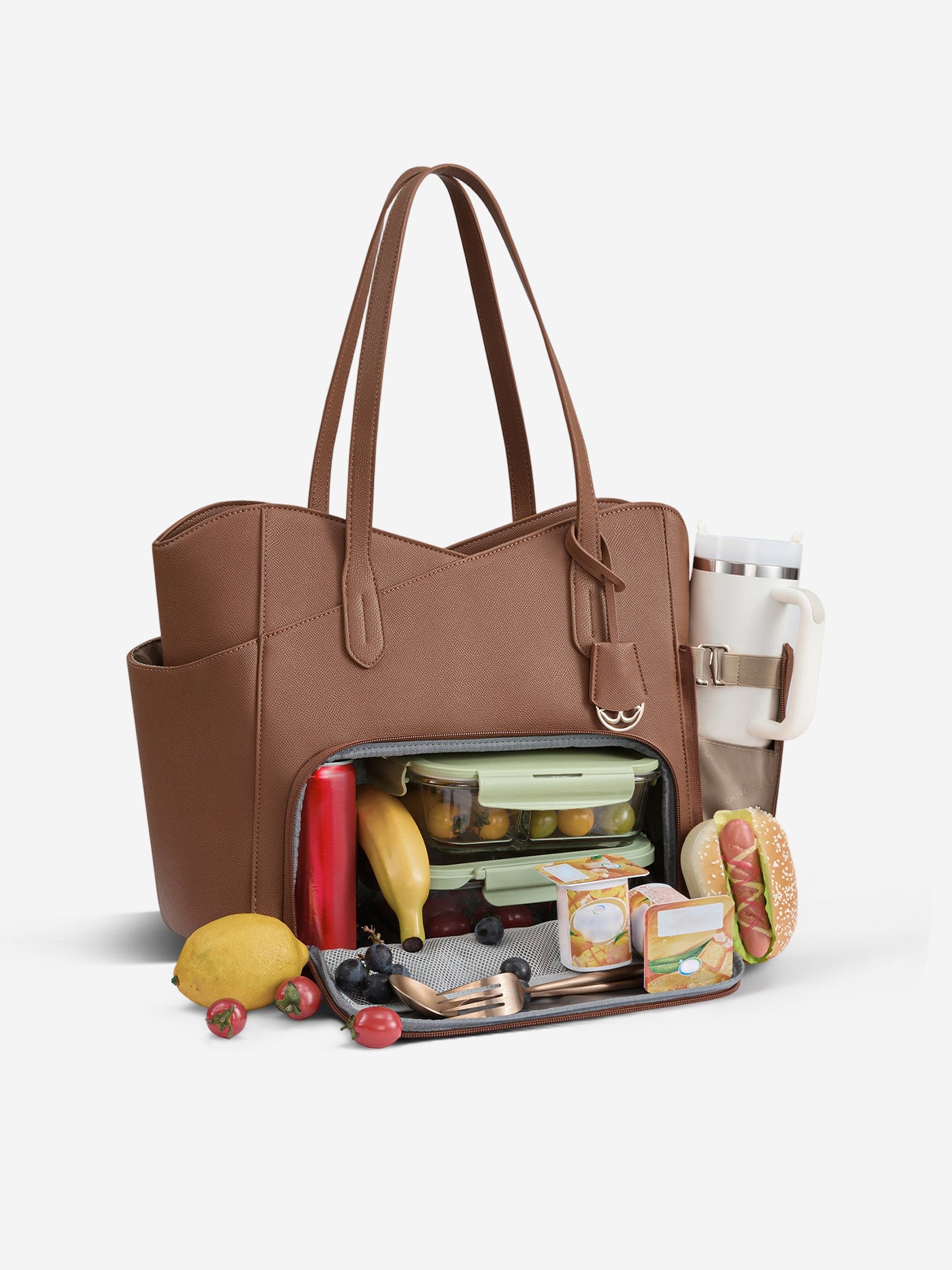 Lunch Tote Bag with Lunch Compartment 15.6" 17.3"
