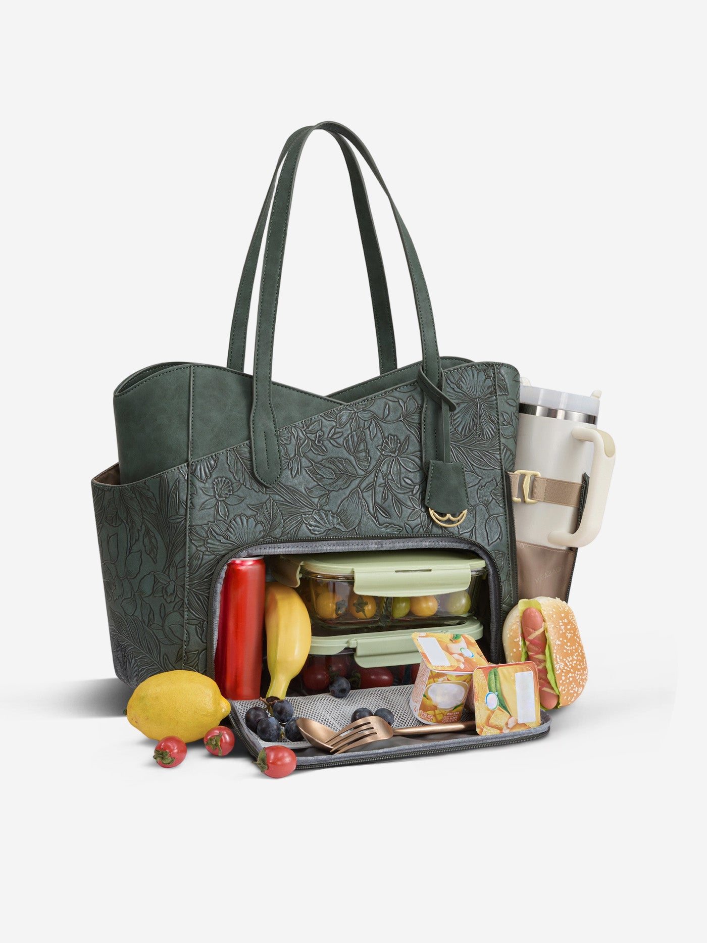 Lunch Tote Bag with Lunch Compartment 15.6" 17.3"