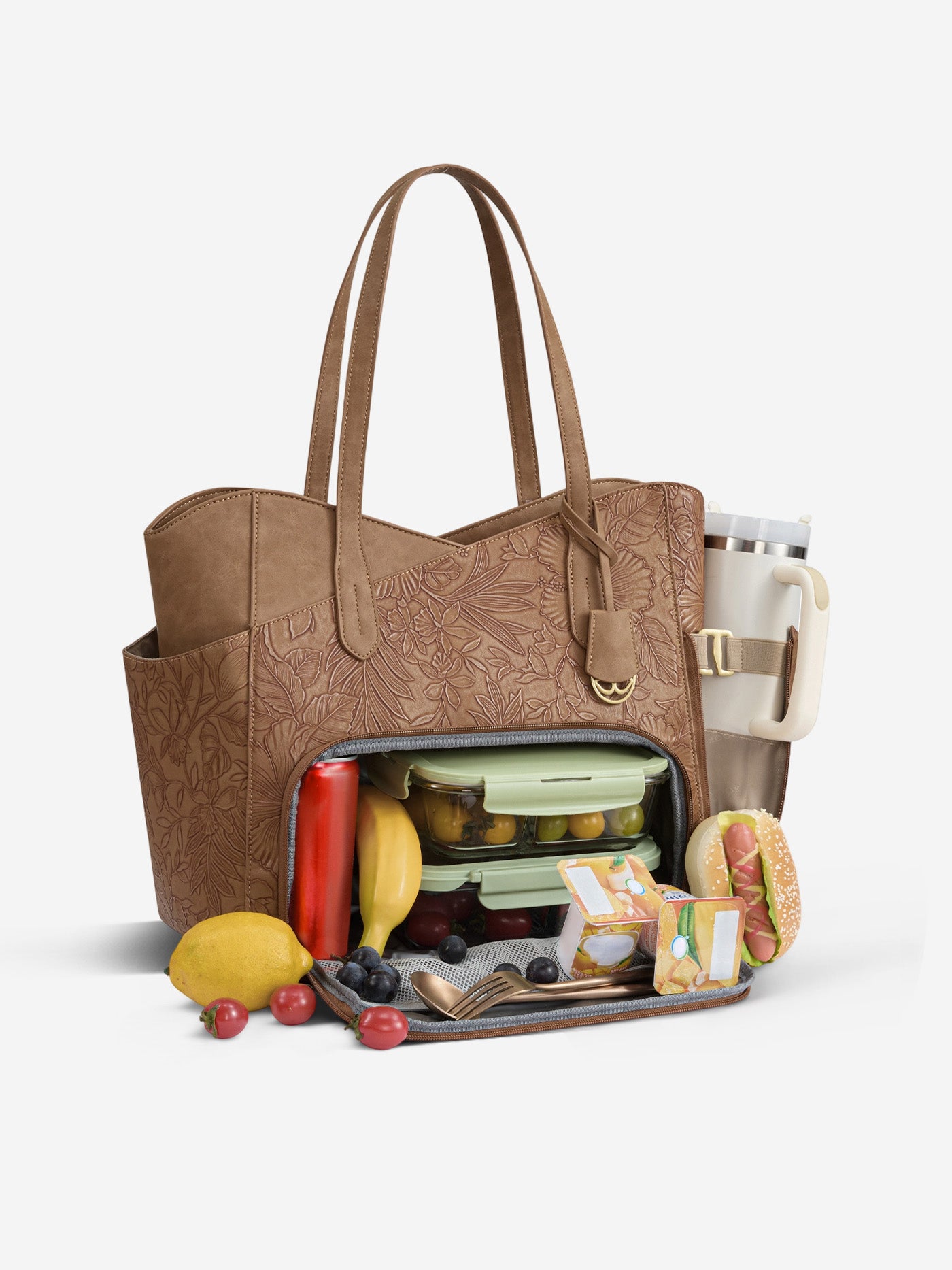 Lunch Tote Bag with Lunch Compartment 15.6" 17.3"