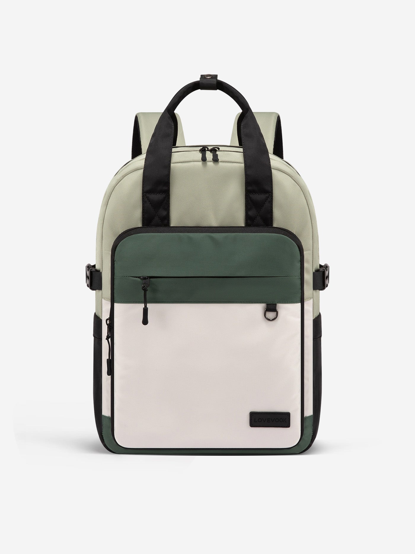LOVEVOOK School Backpack 15.6" & 17.3" Large Capacity Waterproof with Laptop Compartment, Light Green / 15.6"(Fits up to 15.6" laptop)