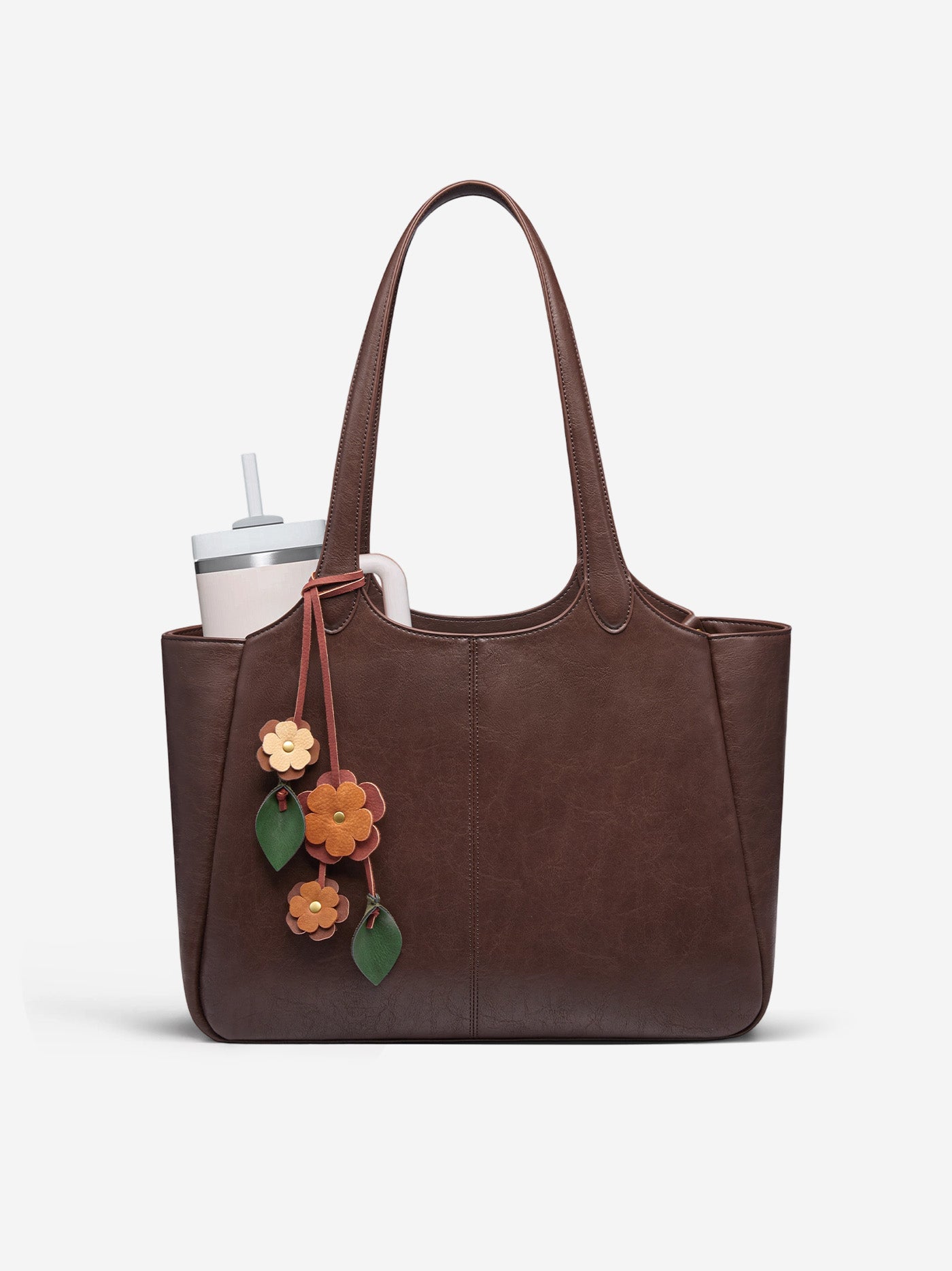 バッグ Vegan Leather Big Pillow Bag LOVEVOOK Vegan Leather Tote Bag 22L/25L, Fits 14