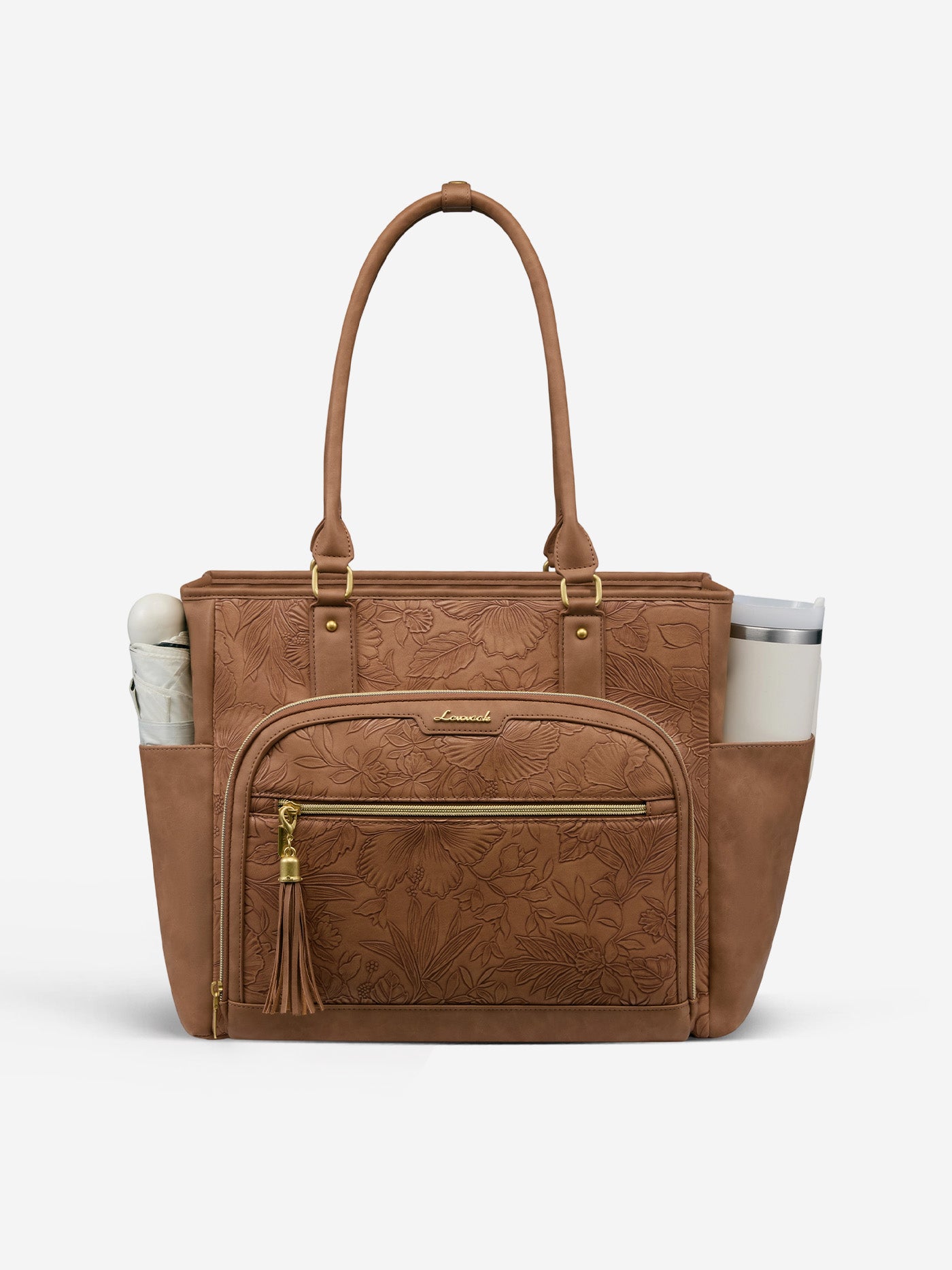 Vintage Leather Laptop Tote Bag 15.6" 17.3"