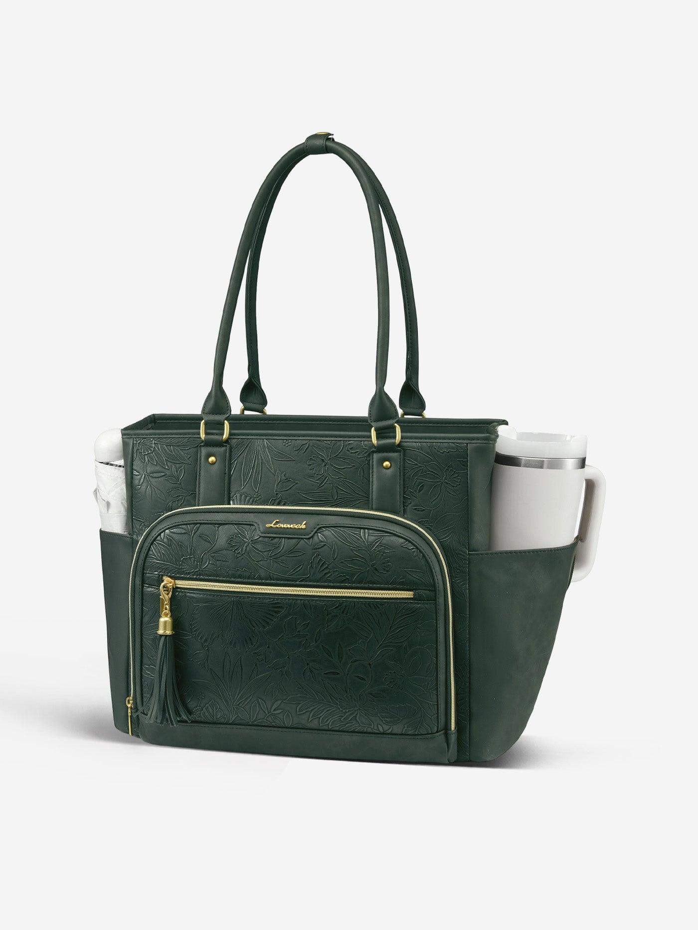 Vintage Leather Laptop Tote Bag 15.6" 17.3"