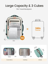 4Pcs Travel Backpack 40L/50L