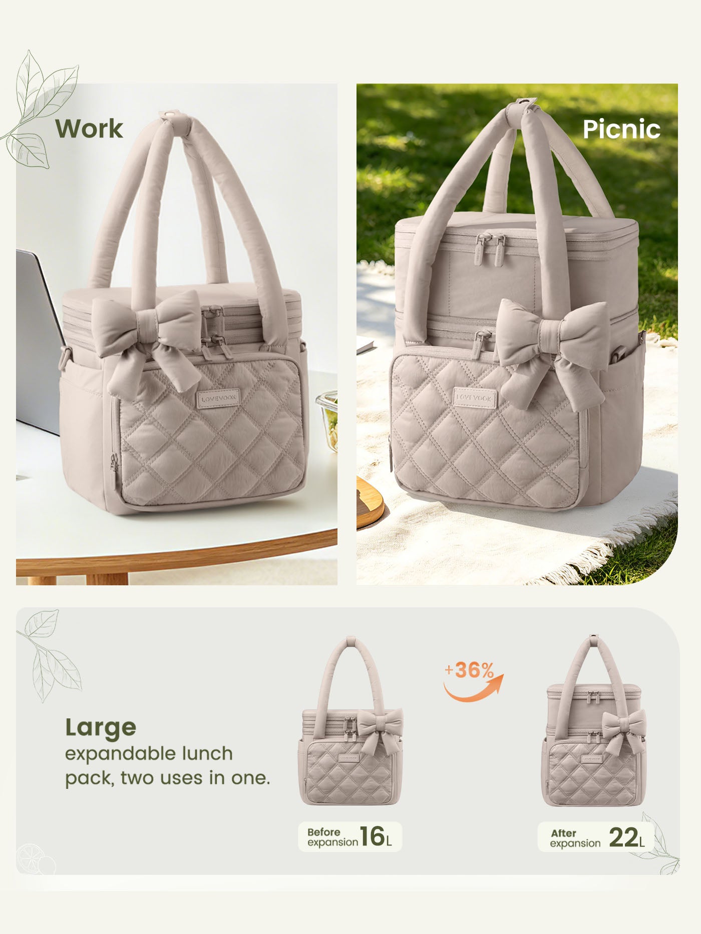 Insulated Lunch Bag 15L/22L