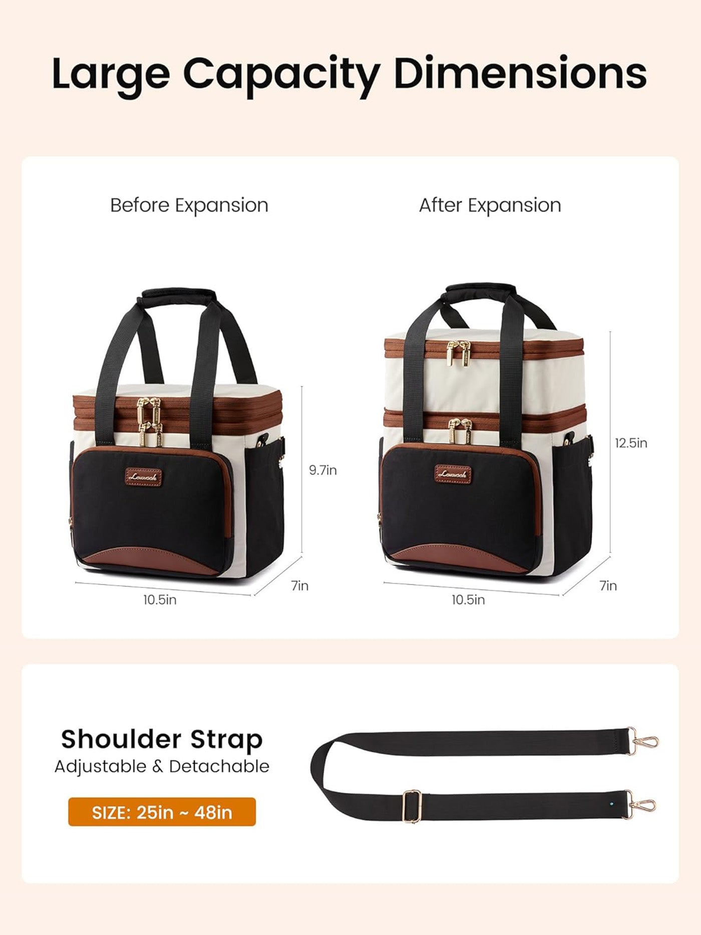 Insulated Lunch Tote Bag 15L/22L