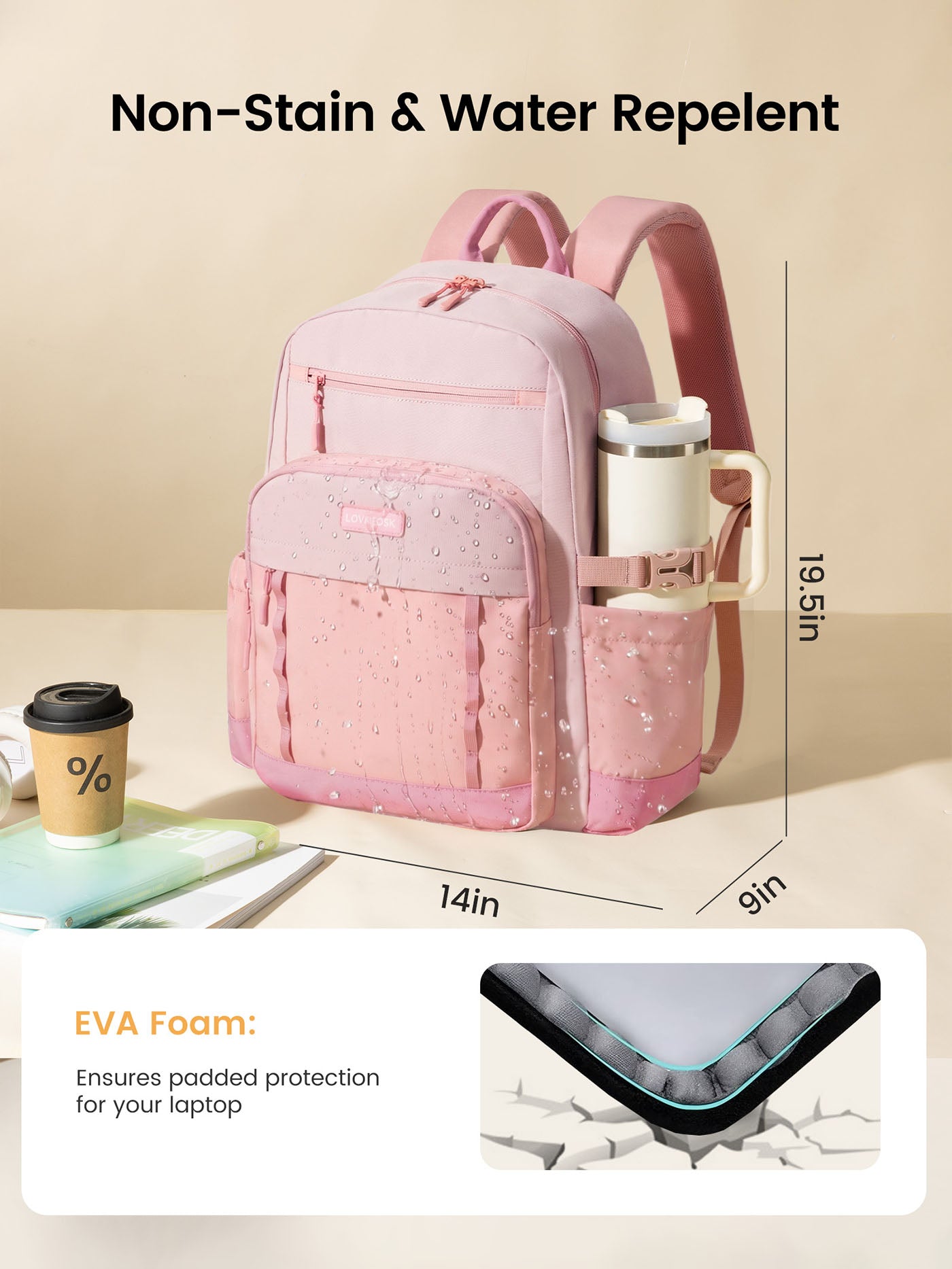 backpack with 17 laptop pocket flamingo pink pinea LOVEVOOK Fits 15.6-18 Inch, 14 Pockets, Water Repellent Luggage Strap Kids Backpacks | adidas enhancing stability and overall Independence Rod:890-4 9'0