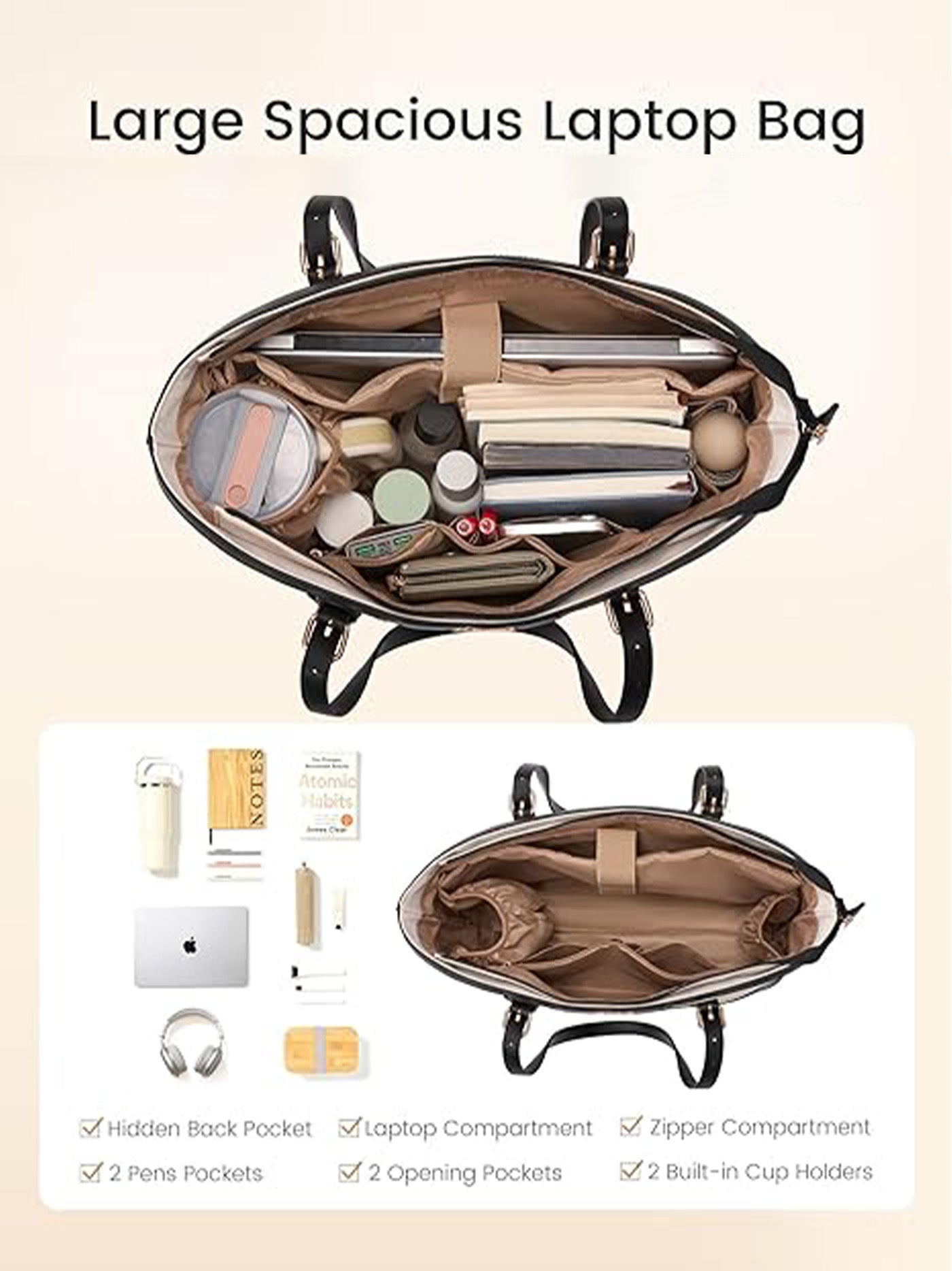 Laptop Tote Bag  15.6" 17.3"