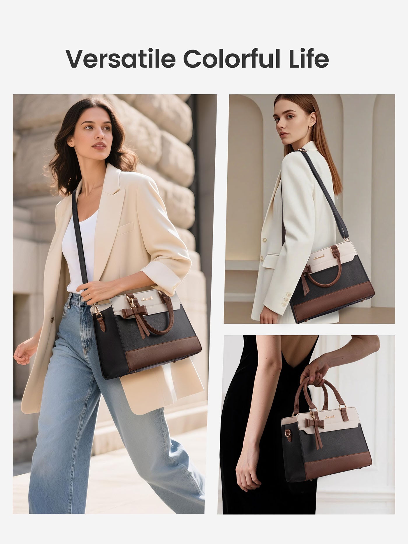 Leather Tote Bag 11.5" 13.5"