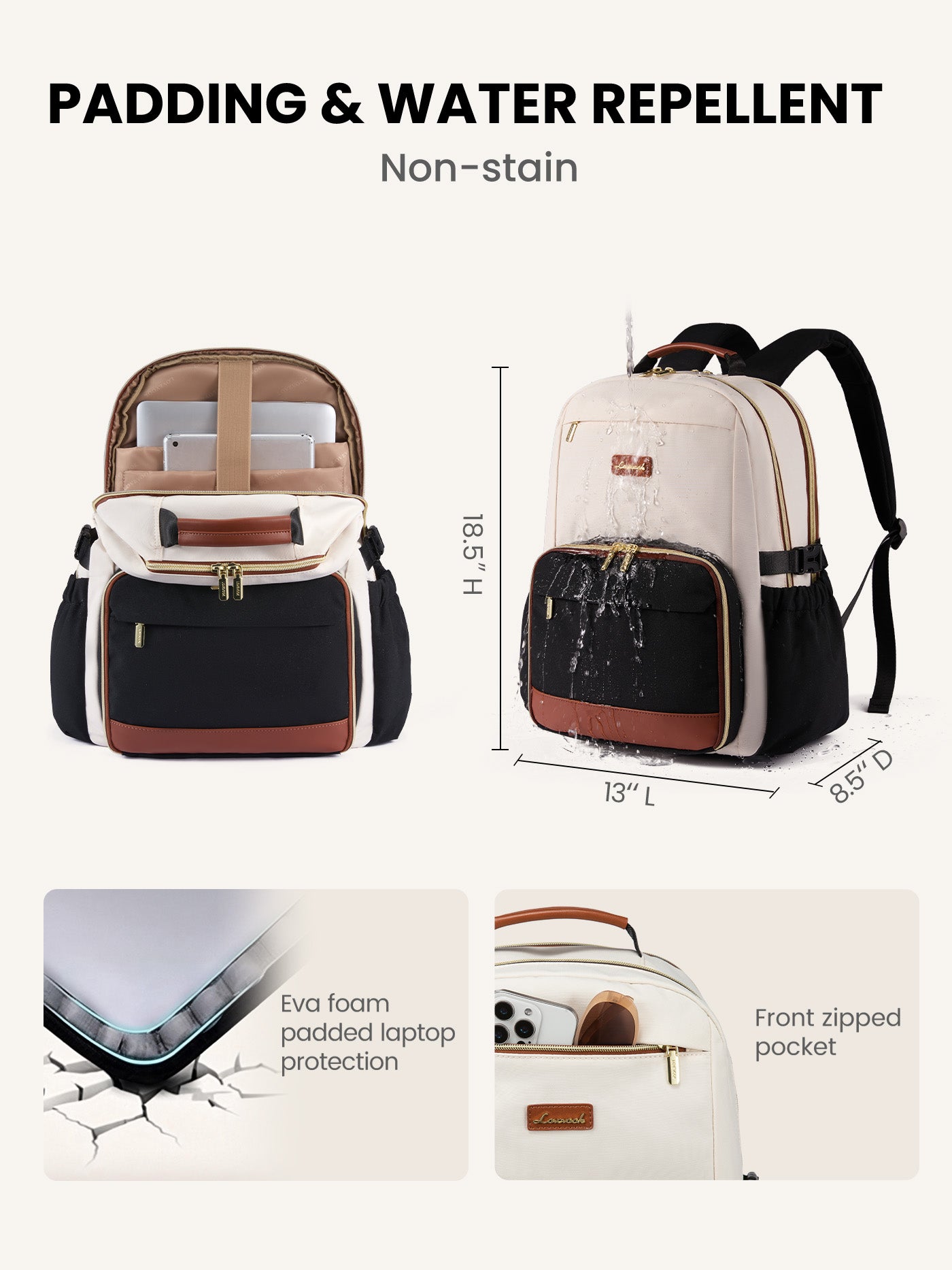 best backpack laptop lunch Box Backpack, Gray / 17'' friendly design Lunch Backpack for Women Men