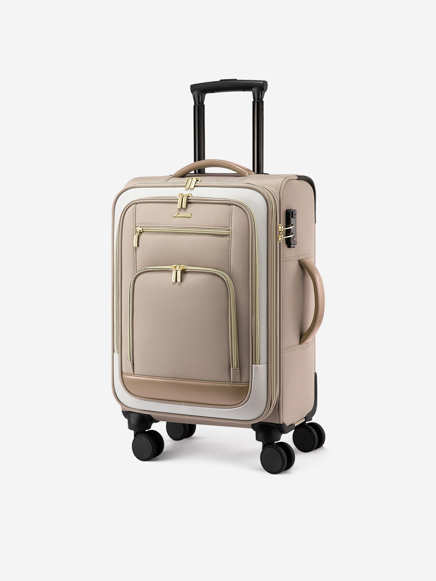 LOVEVOOK Carry-on Luggage 22 Inch with Wrinkle-Free Garment Holder