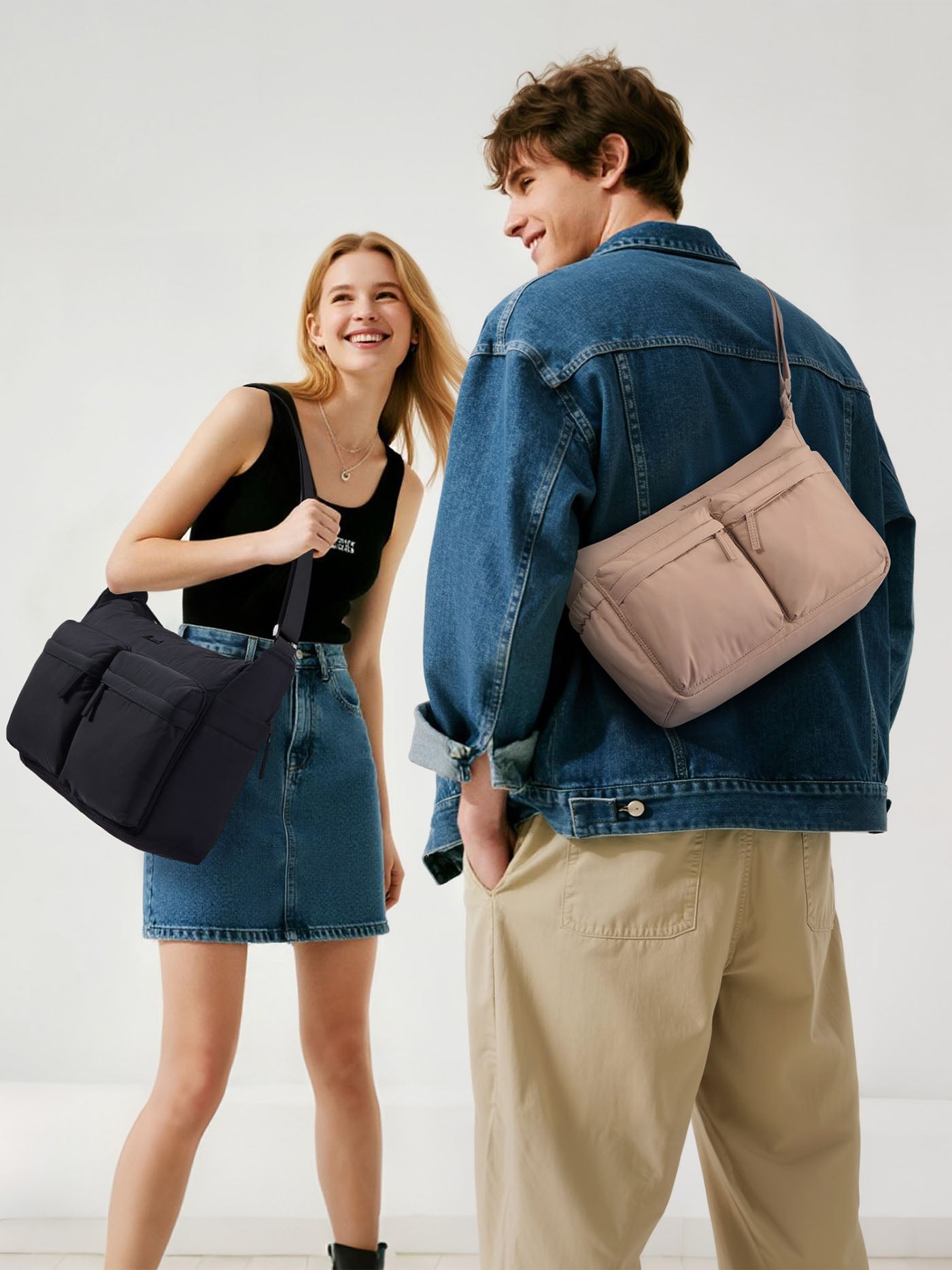 Puffy Crossbody Bags 11.5" 13.5"