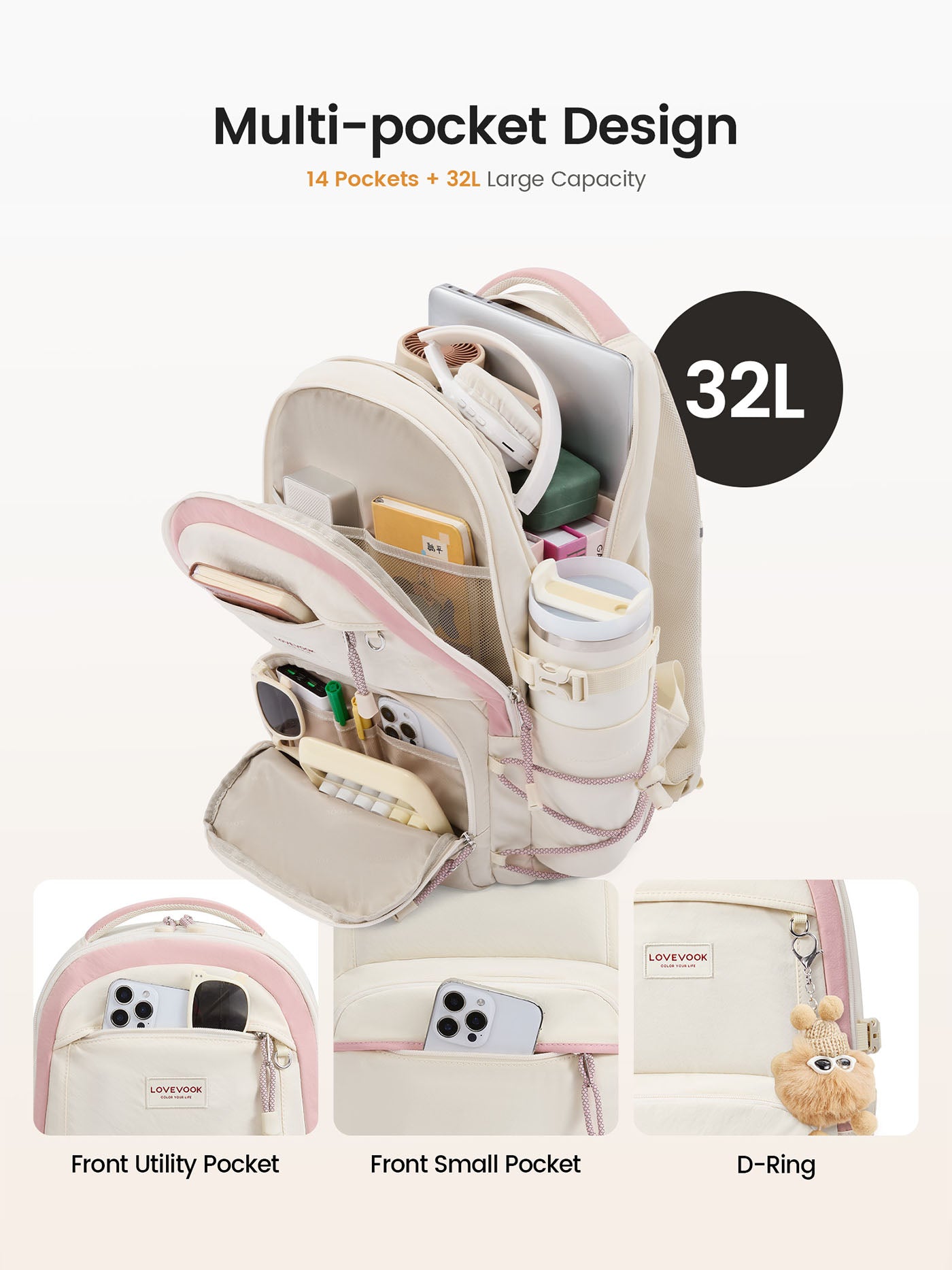 School Backpack 15.6" 17"