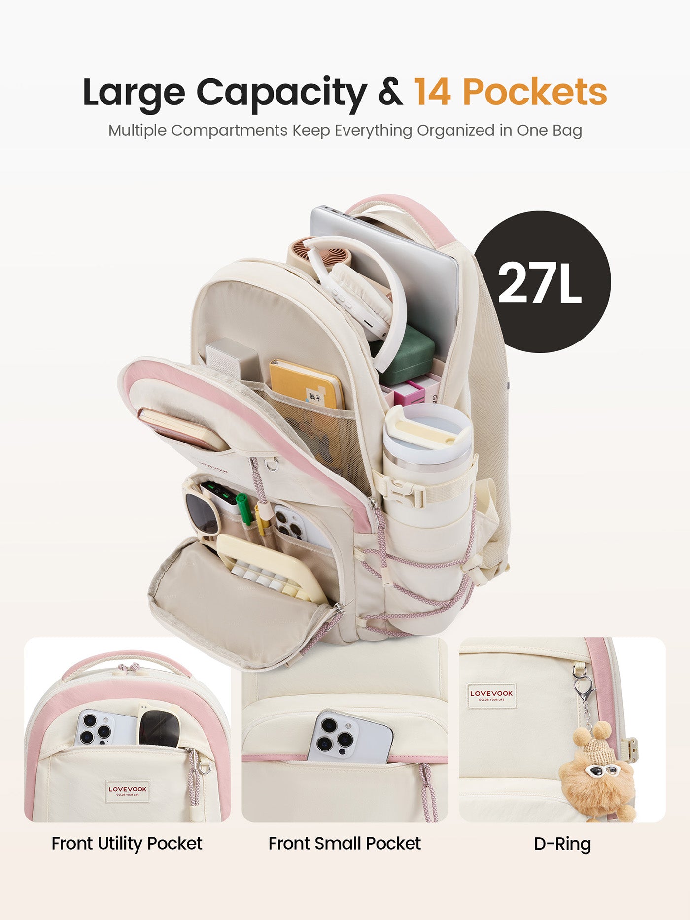 School Backpack 15.6" 17"