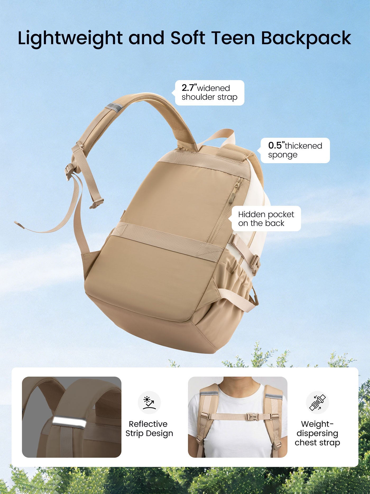 School Backpack 15.6" 17.3"