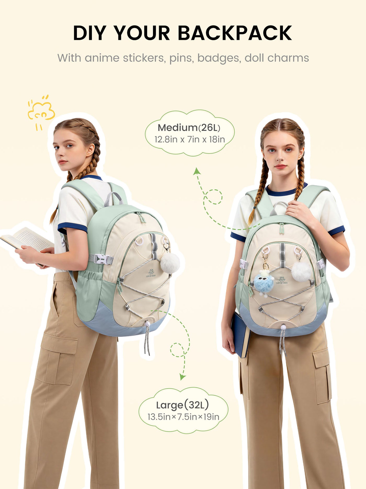 School Backpack 15.6" 17.3"