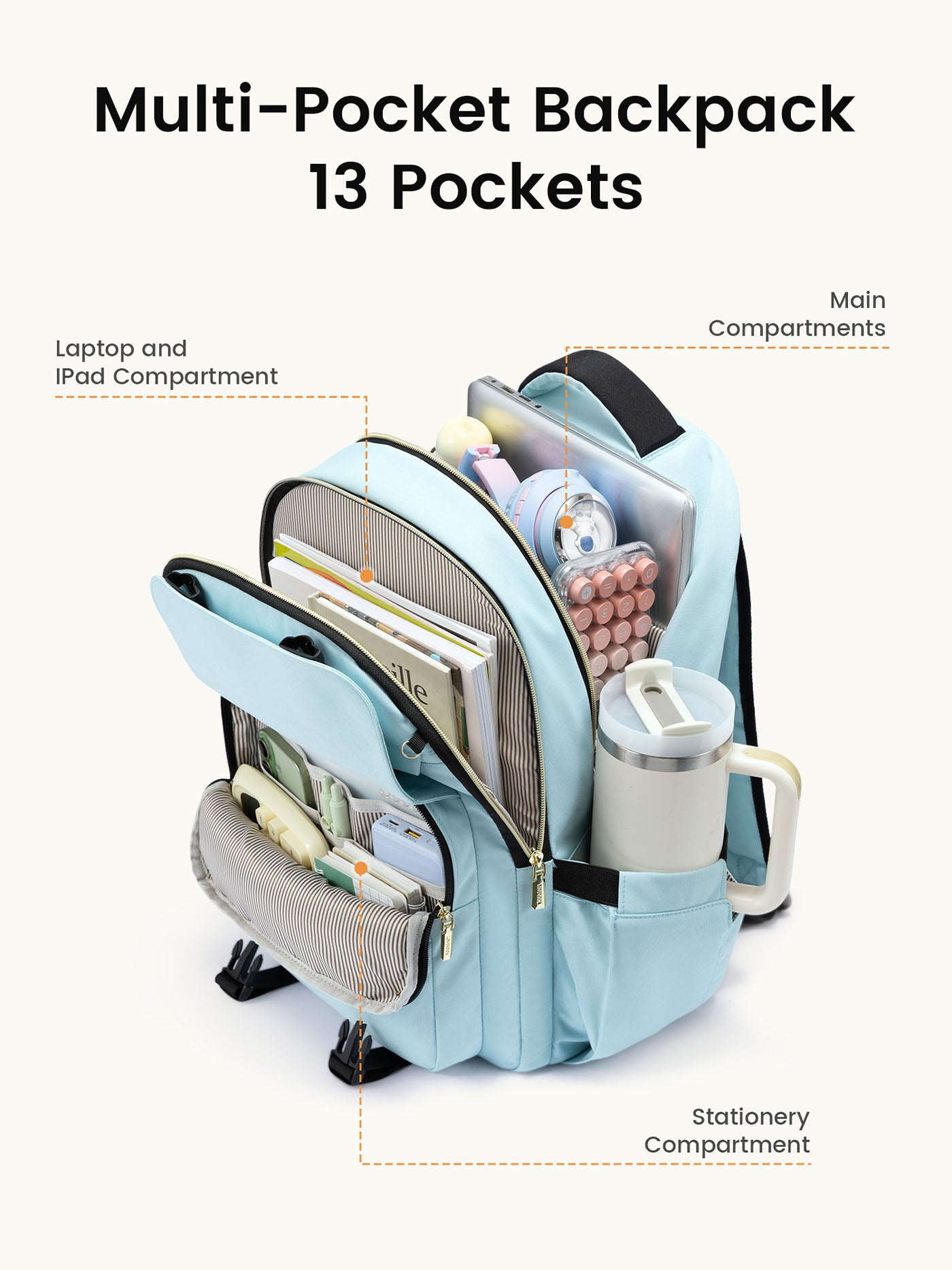 School Backpack 15.6" 17"