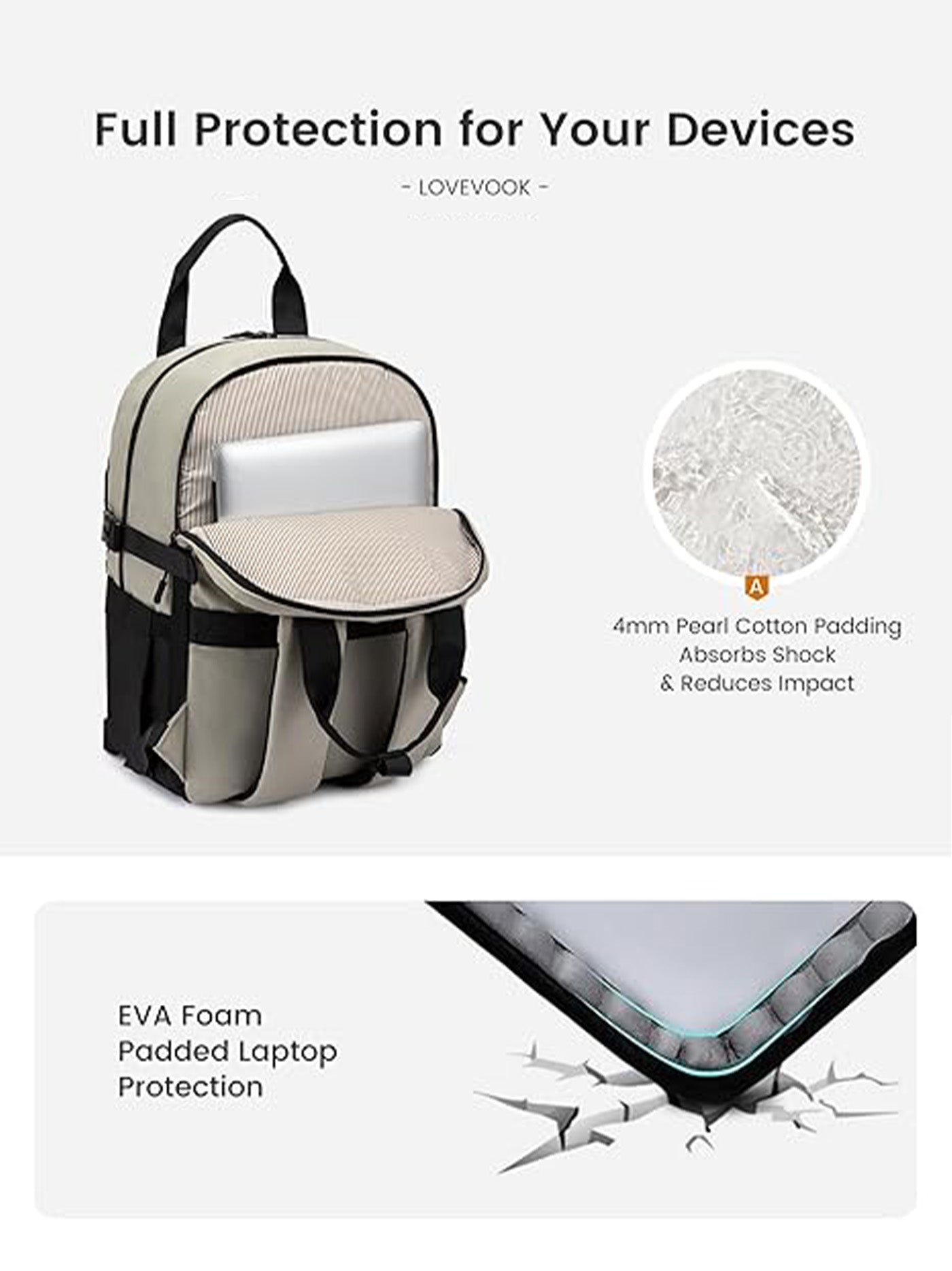 LOVEVOOK School Backpack 15.6