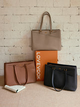 Elevate Top-Grain Leather Tote--100% Cowhide