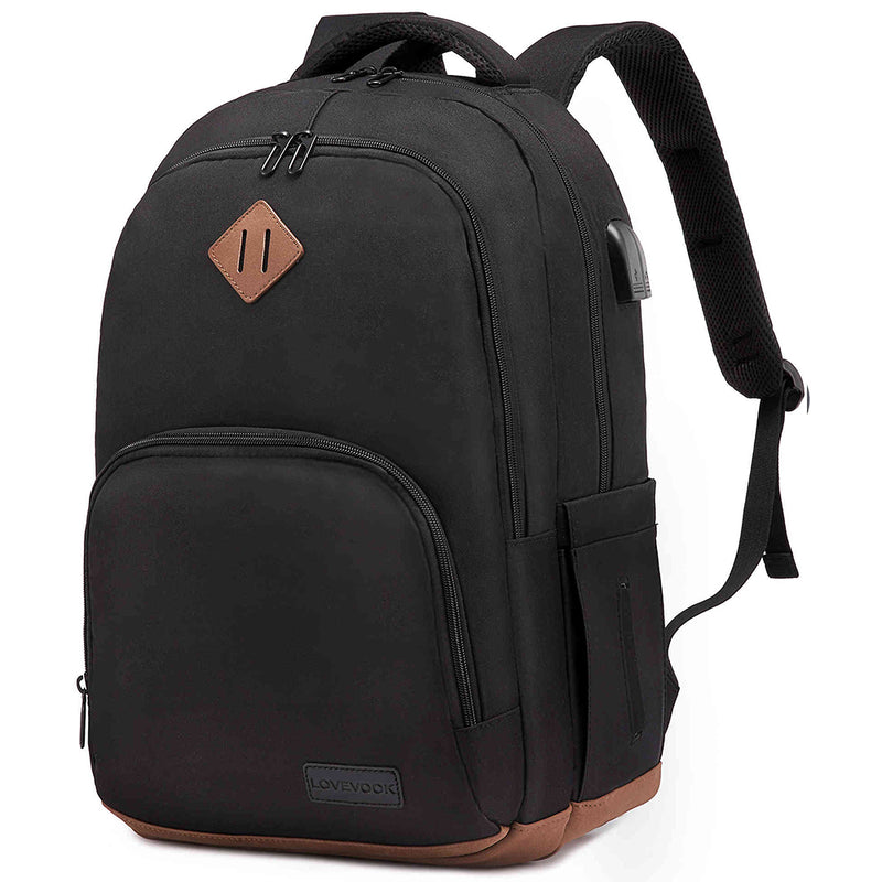 LOVEVOOK Laptop Backpack School Bag, with Earphone Port, Fit 14/15.6/17 inch - Lovevook