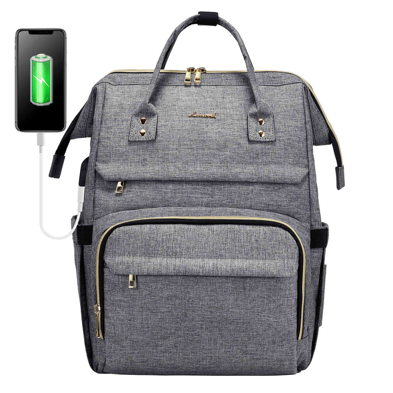 LOVEVOOK Laptop Backpack for Women, with USB Port, Fit 14/15.6/17 inch Laptop - Lovevook