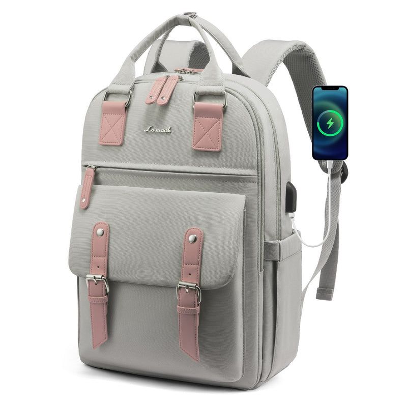 LOVEVOOK Laptop Backpack, with USB Charging Port, Fit 15.6/17 inch - Lovevook