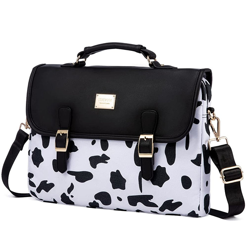 Ladies Laptop Bag PU Leather Messenger Case Briefcase For Macbook 13.3 14  15.6Inch Notebook Handbags Women's Shoulder Mouse Bags