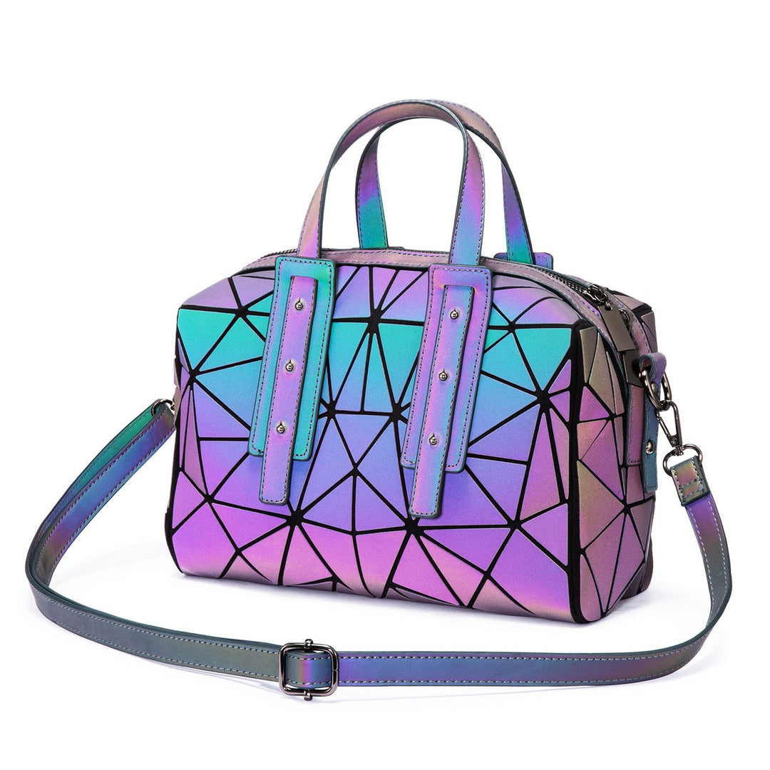 LOVEVOOK Geometric Luminous Boston Bag iridescent - Lovevook