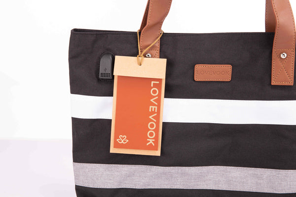 LOVEVOOK 2pc Tote Bag for Men, with Wristlet, Fits 15.6 Inch - Lovevook