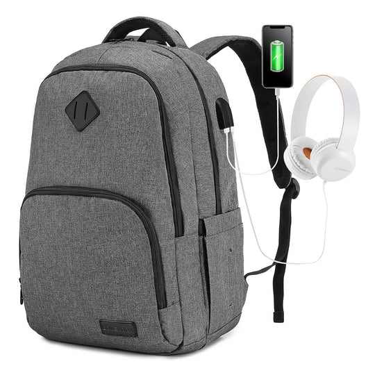 LOVEVOOK Laptop Backpack School Bag, with Earphone Port, Fit 14/15.6/17 inch - Lovevook