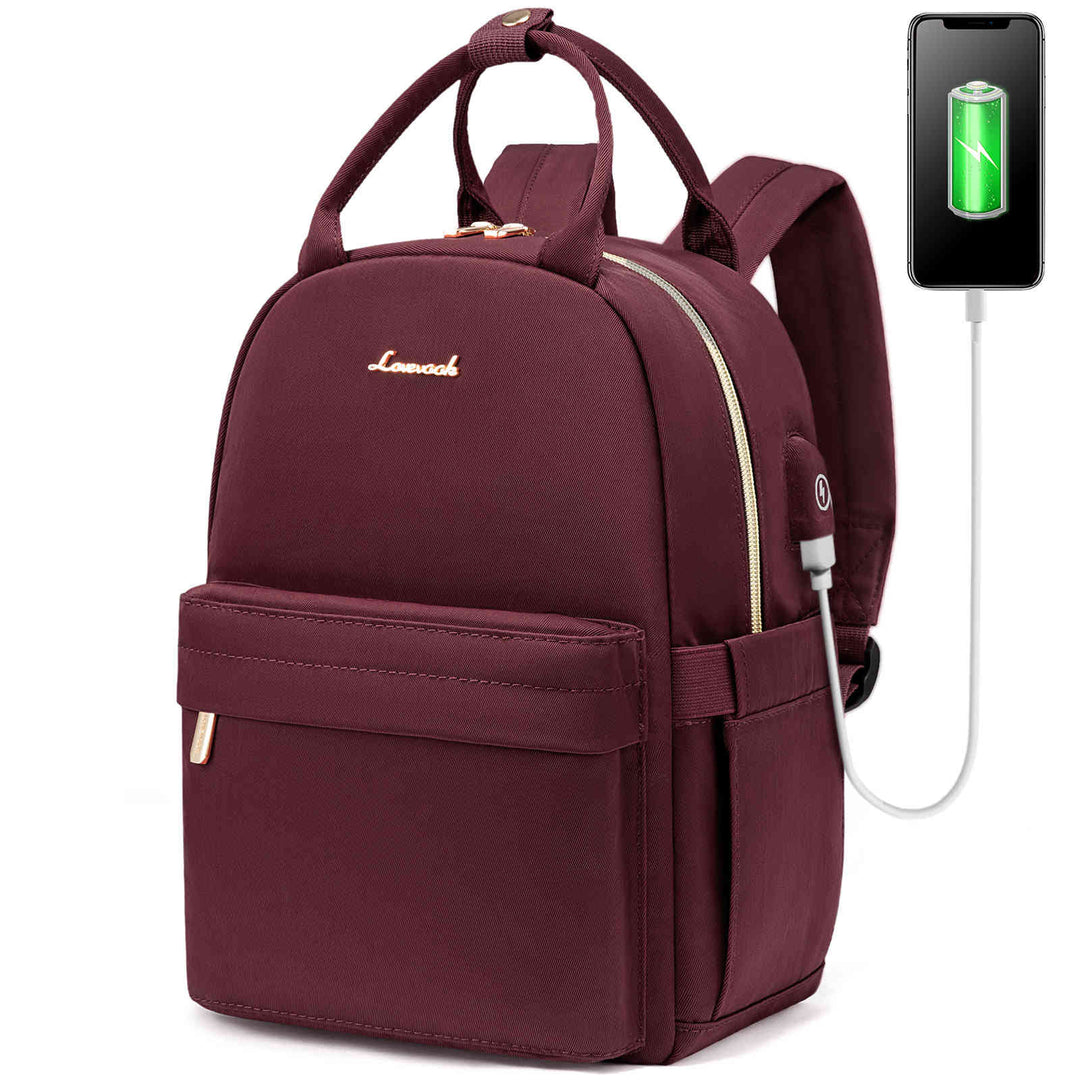LOVEVOOK Mini Backpack for Women, Fit iPad, Solid Colors - Lovevook