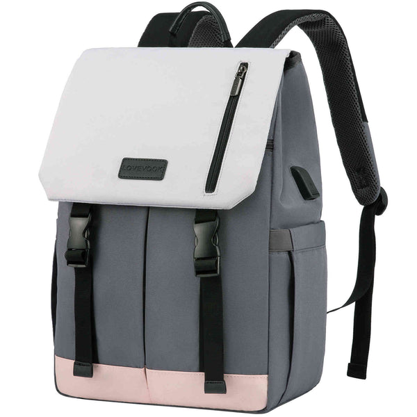 LOVEVOOK school backpack buckle bag for women, fit 15.6 inch - Lovevook