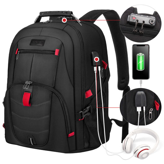 LOVEVOOK Anti-Theft Travel Backpack with Lock, Fit 15.6/17/18 inch - Lovevook