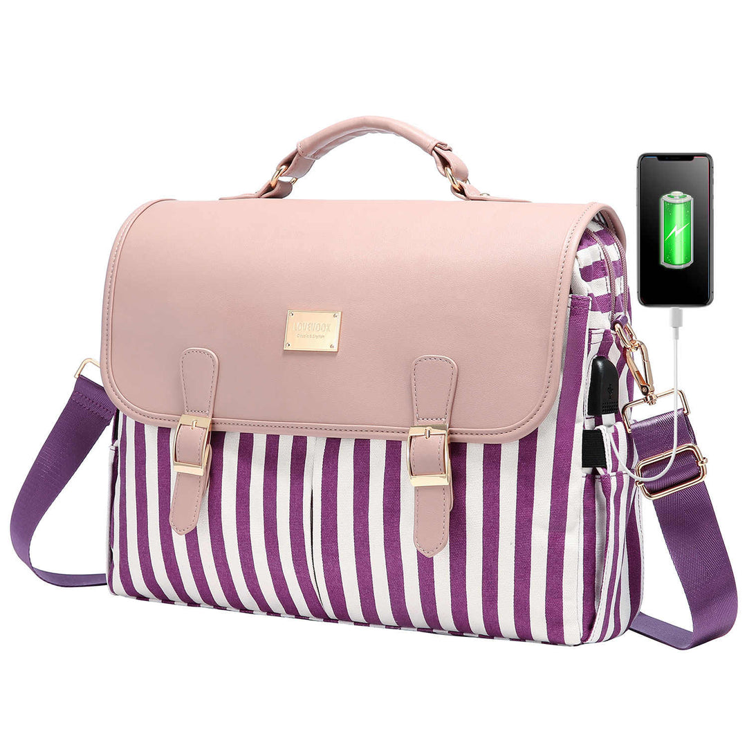 LOVEVOOK Laptop Bag for Women, Crossbody Strap, Fit 15.6 inch - Lovevook