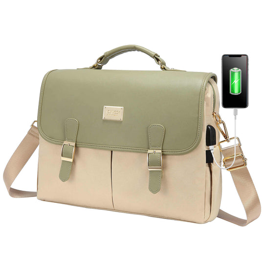 LOVEVOOK Laptop Bag for Women, Crossbody Strap, Fit 15.6 inch - Lovevook