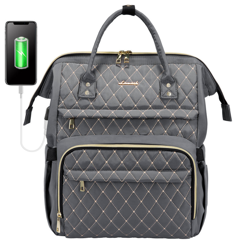 LOVEVOOK Laptop Backpack, Nurse Backpack, Embroidery Design, Fit 15.6 inch - Lovevook