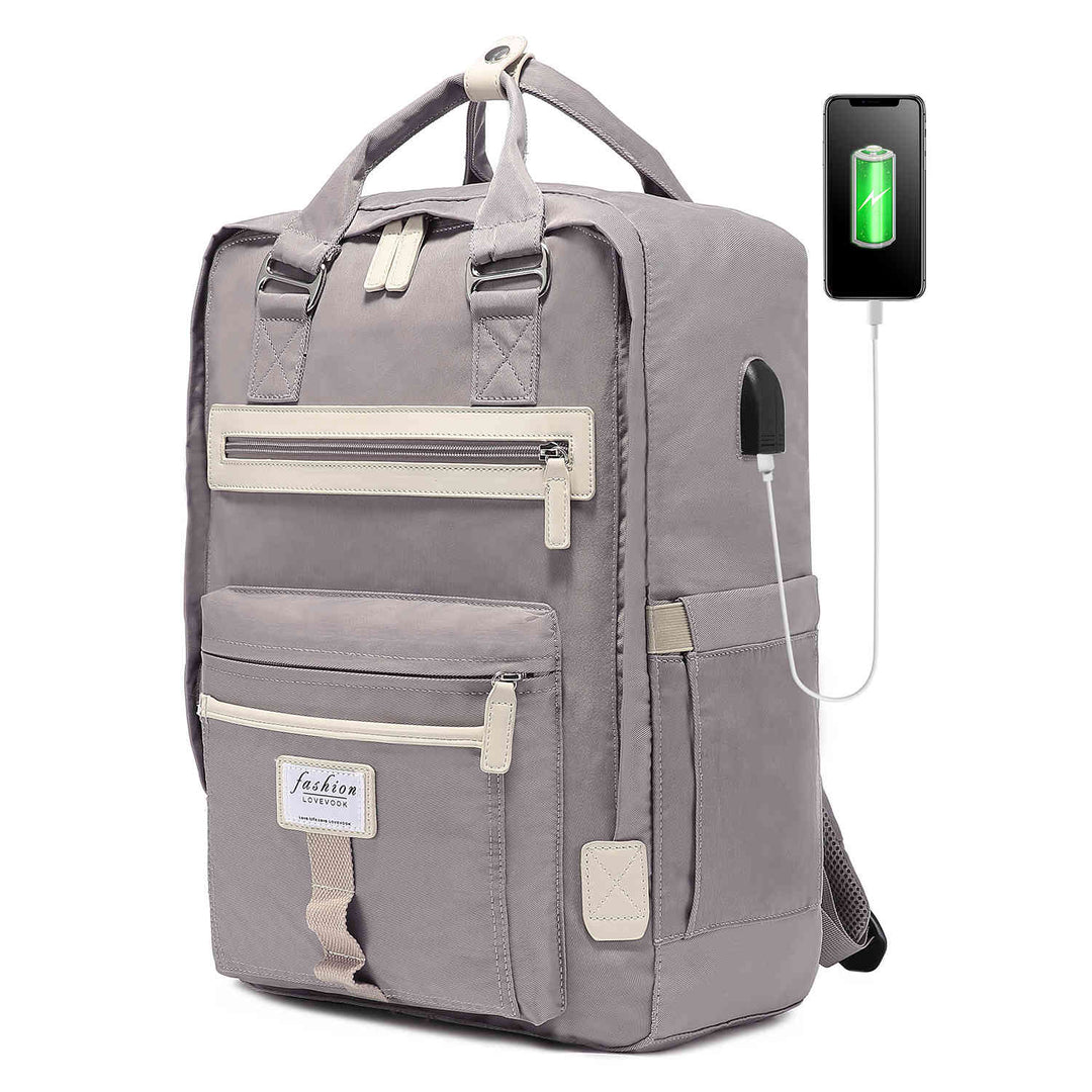 LOVEVOOK Laptop Backpack Bookbag, Macaron Colors, Fit 15.6 inch - Lovevook