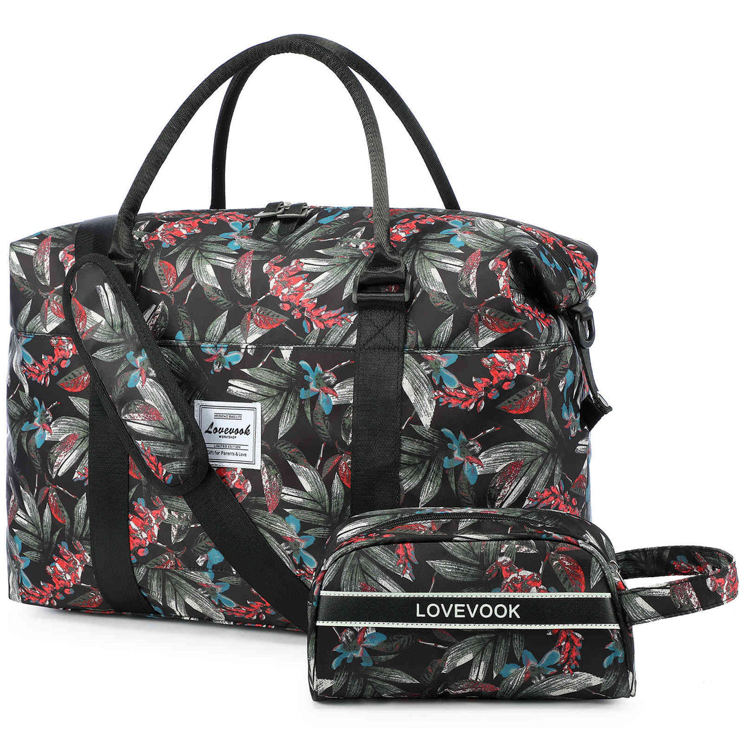 LOVEVOOK 2Pcs Weekender Bags, New Patterns, with Toiletry Bag - Lovevook