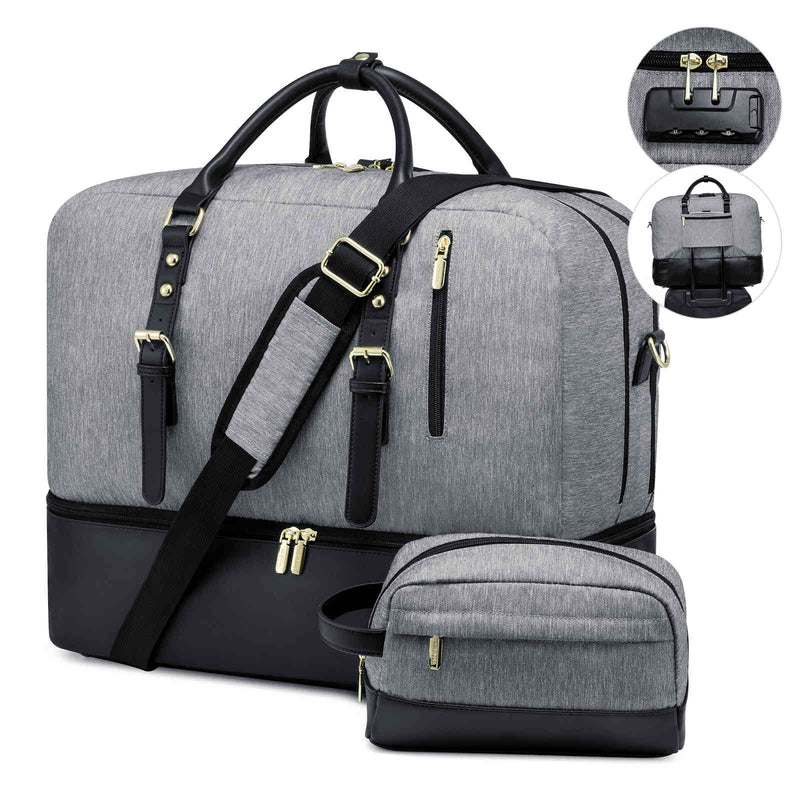 weekender bag with shoe compartment
