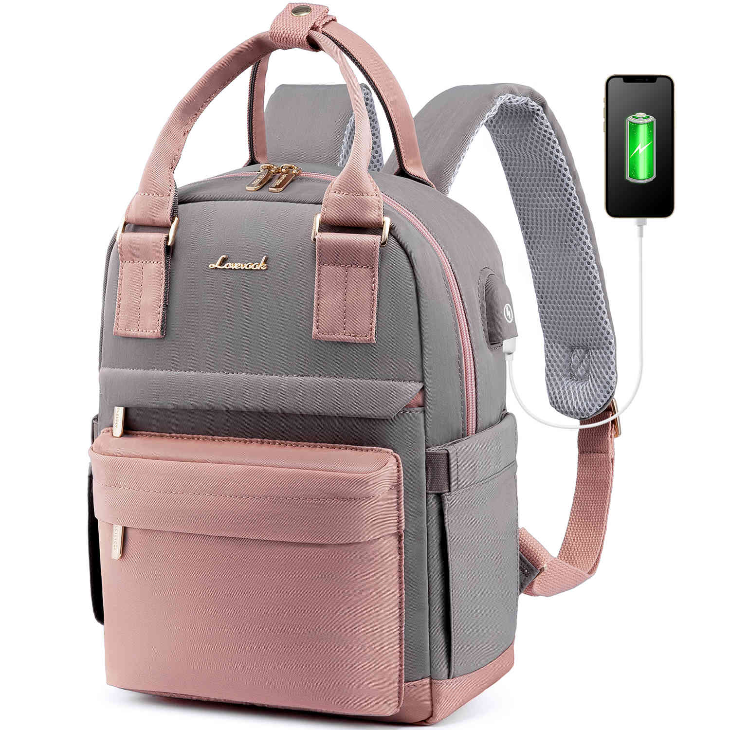 LOVEVOOK Mini Backpack for Women Stylish Waterproof Backpack Purse with USB Port LOVEVOOK Mini Backpack for Women Stylish Waterproof Backpack Purse with USB Port